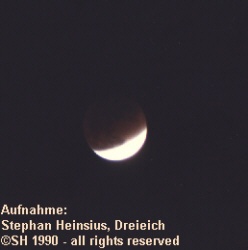 Mondfinsternis 1990 - zweite partielle Phase