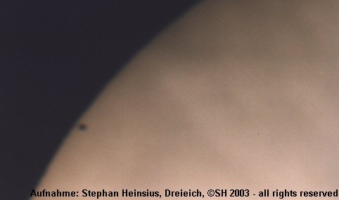 Merkurtransit im Teleskop