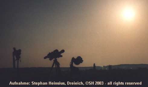 Beobachtunginstrumente im Halbschatten