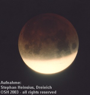 Mondfinsternis 2003 - erste partielle Phase