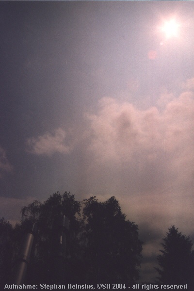 Wolkensituation vor Venusfinsternis