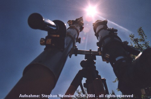 Teleskope und Sonne