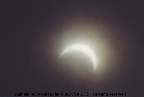 Sonnensichel in Cirruswolken