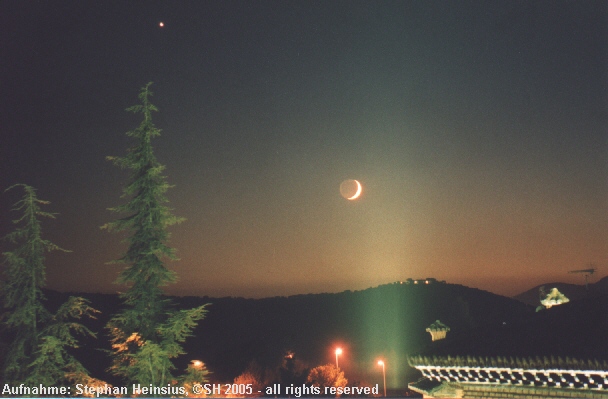 Mond und Venus über Manzanares