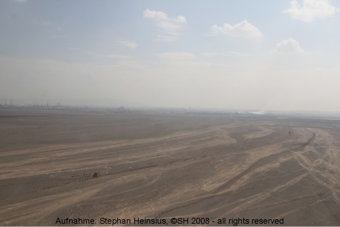 Landeanflug &uuml;ber die Chinesische Mauer