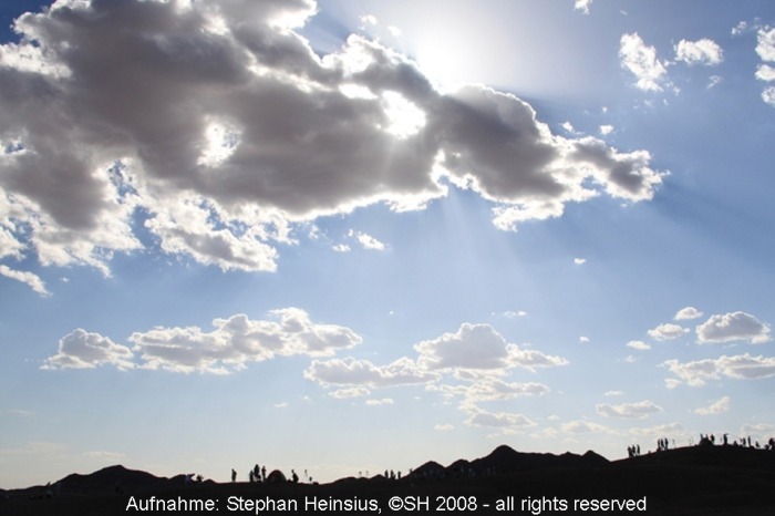 Himmel &uuml;ber der W&uuml;ste Gobi