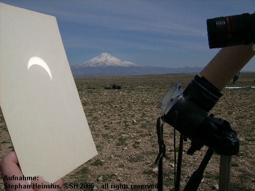 Projektion der Sonnensichel
