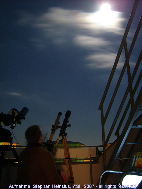 Beobachtung der zweiten Halbschattenphase