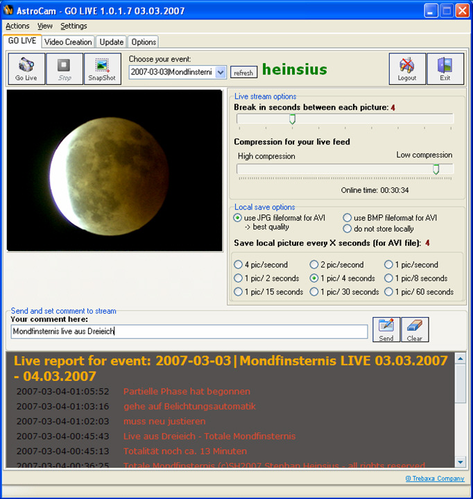 AstroCam Screenshot